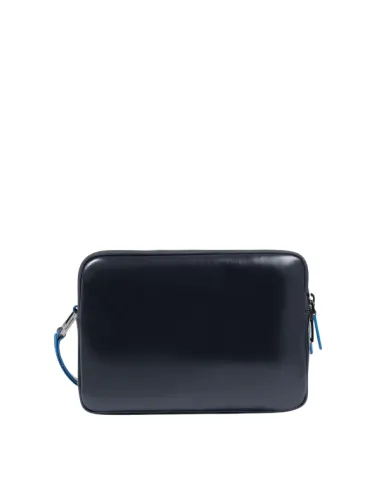 Men's clutch bag with Piquadro Blue...