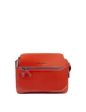 Piquadro Blue Square horizontal men's cross-body bag, orange