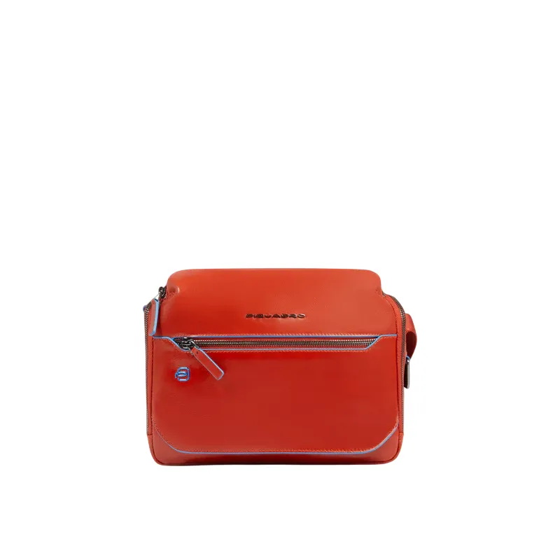 Borsello uomo orizzontale Piquadro Blue Square, arancio