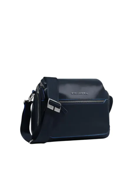 Borsello uomo orizzontale Piquadro Blue Square, blu