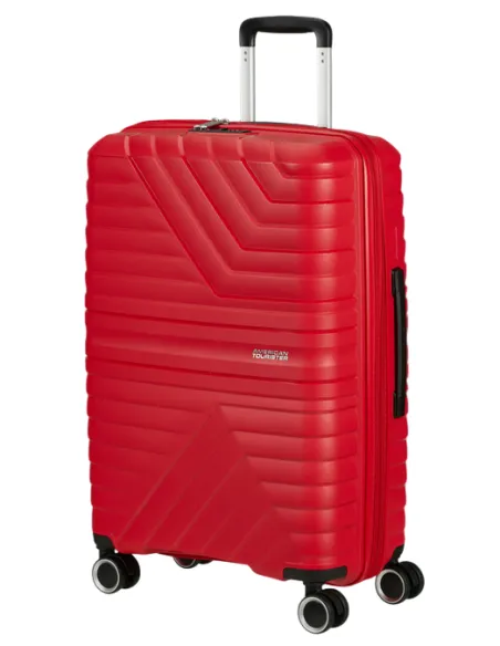 Expandierbarer mittlerer Trolley American Tourister Flytwist, rot