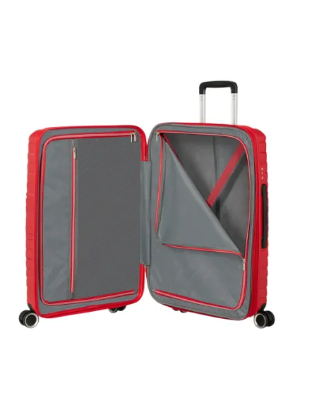 American Tourister Flytwist expandable medium trolley, red