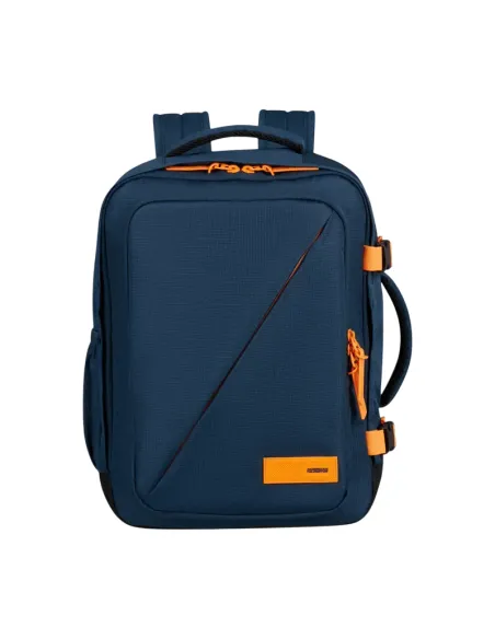 Zaino da viaggio medio American Tourister Take2Cabin, Dark Navy-Radiant Orange