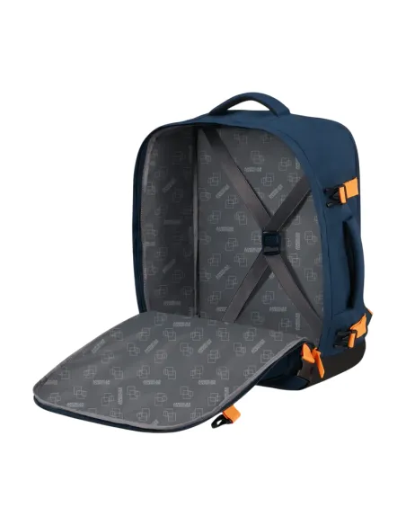 Zaino da viaggio medio American Tourister Take2Cabin, Dark Navy-Radiant Orange