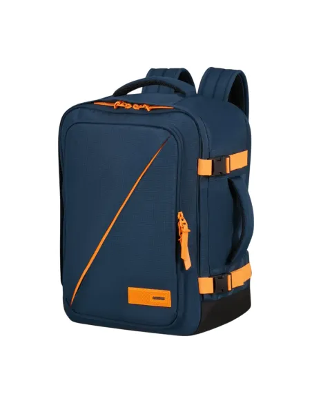 Zaino da viaggio medio American Tourister Take2Cabin, Dark Navy-Radiant Orange