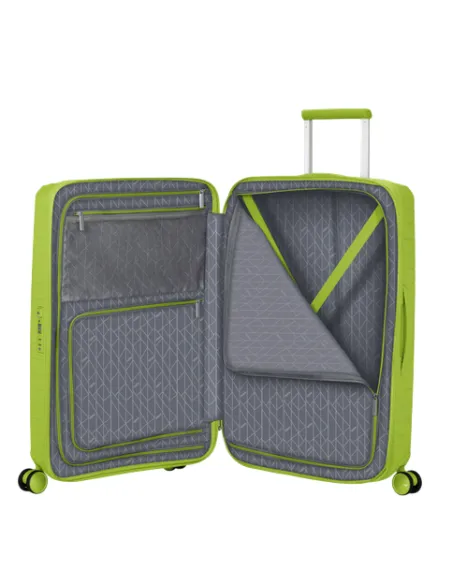 Expandierbarer mittlerer Trolley American Tourister Fastforward, neon lime