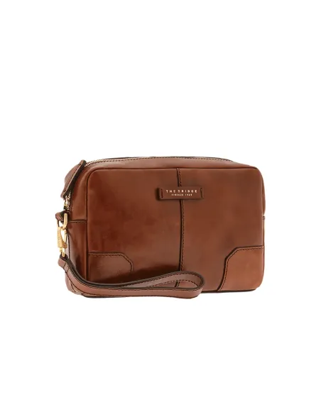 Herren-Clutch mit Griff The Bridge Vespucci, braun