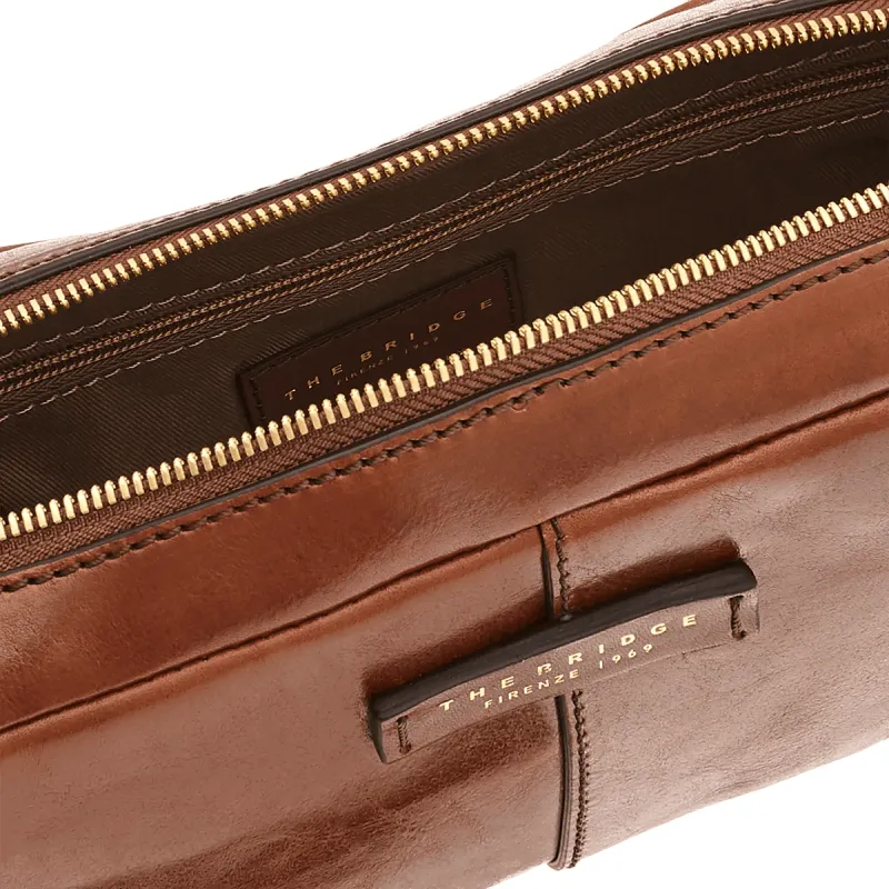 Herren-Clutch mit Griff The Bridge Vespucci, braun 2