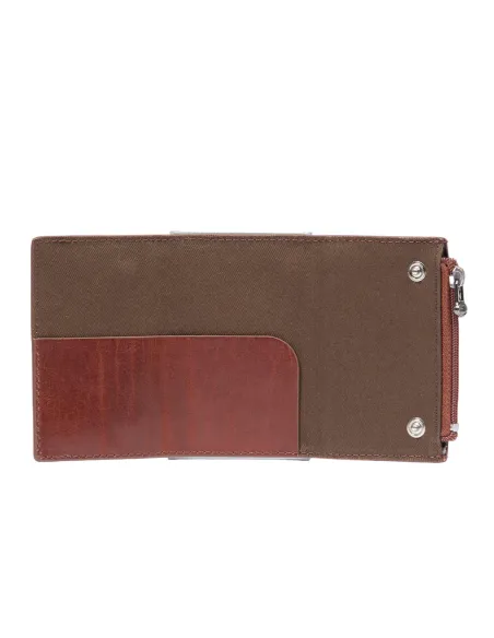 The Bridge Story Compact Wallet für Scheine mit Münz-Fach, braun