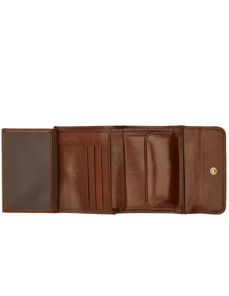 Portafogli donna medio con pattina The Bridge Story, marrone