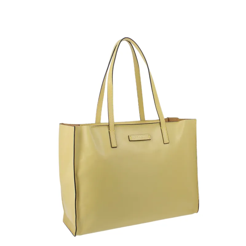 Shopping The Bridge Mirra con chiusura con zip, gialla 2