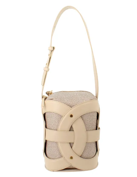 Borbonese All Round bucket bag, sand