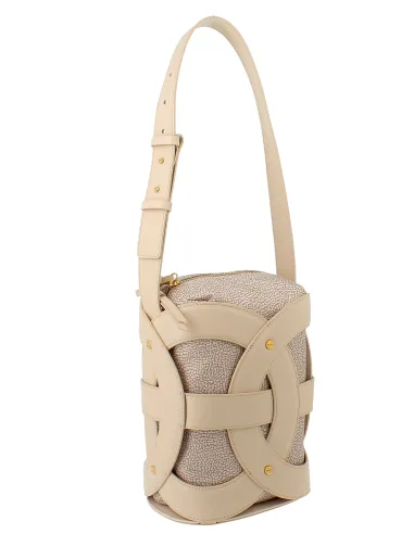 Borbonese All Round bucket bag, sand