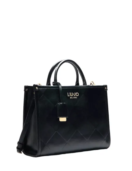 Liu Jo Damen-Handtasche mit Reißverschluss, schwarz