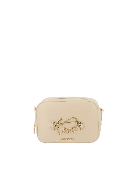Love Moschino zipped cross-body bag, beige