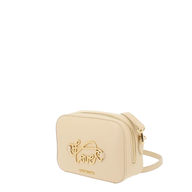 Borsa a tracolla Love Moschino, beige 2