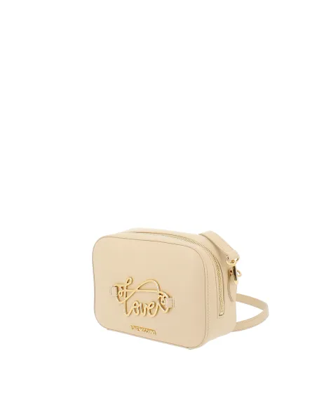 Borsa a tracolla Love Moschino, beige