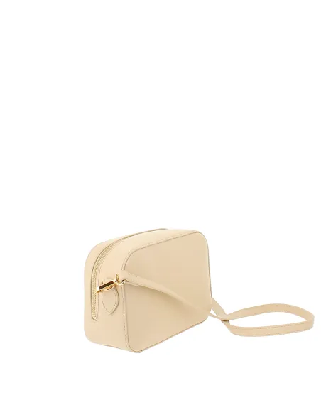 Love Moschino Umhängetasche mit Reißverschluss, beige