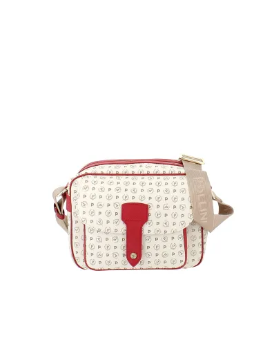 Pollini heritage Shoulder bag ivory-red