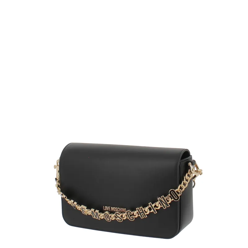 Borsa a tracolla con accessorio in catena Love Moschino,... 2