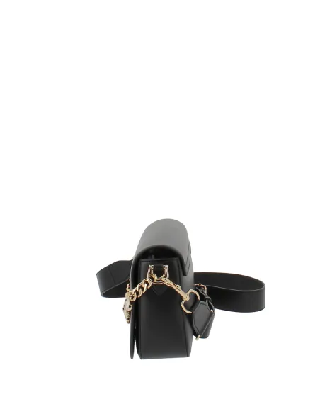 Love Moschino Damen-Umhängetasche aus Leder, schwarz