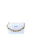 Damenhandtasche aus Leder mit Schulterriemen Love Moschino, hellblau