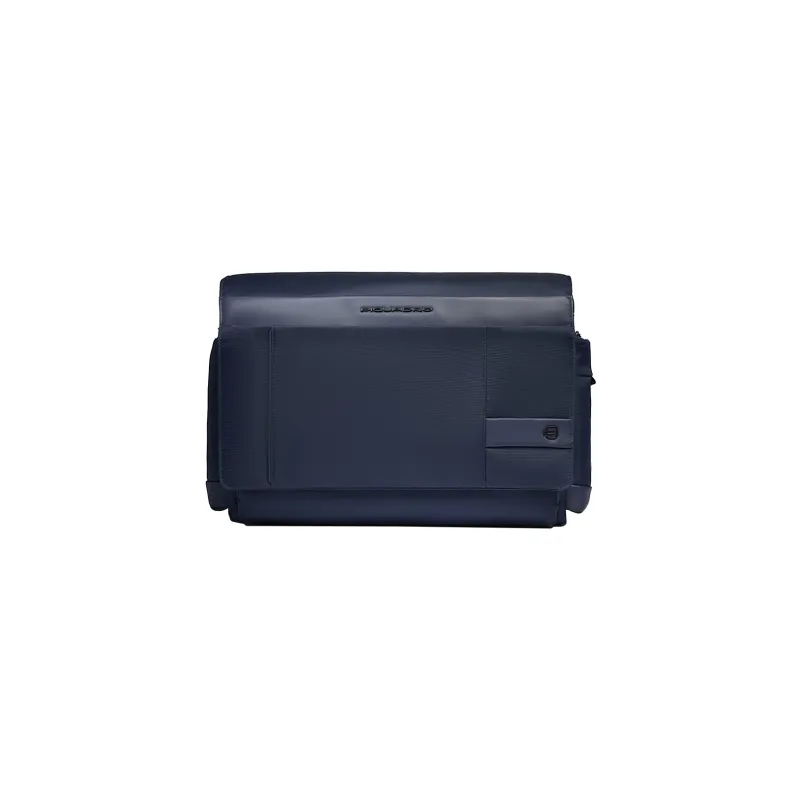 Messenger Bag für PC 15.6 aus Stoff und Leder Piquadro...