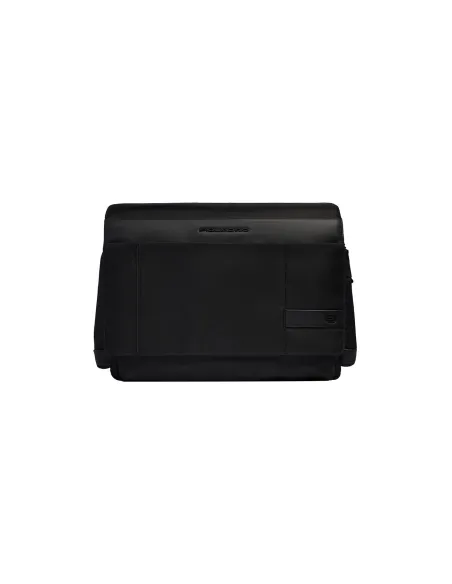 Messenger porta PC 15,6 pelle e tessuto Piquadro Wollem, nera