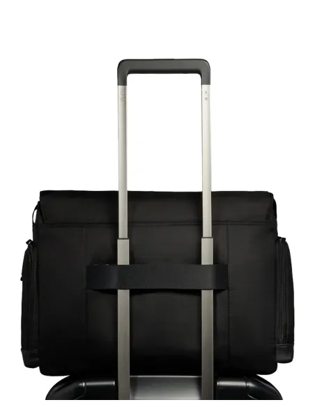 Messenger porta PC 15,6 pelle e tessuto Piquadro Wollem, nera