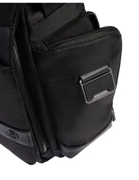 Piquadro Wollem laptop messenger bag, black