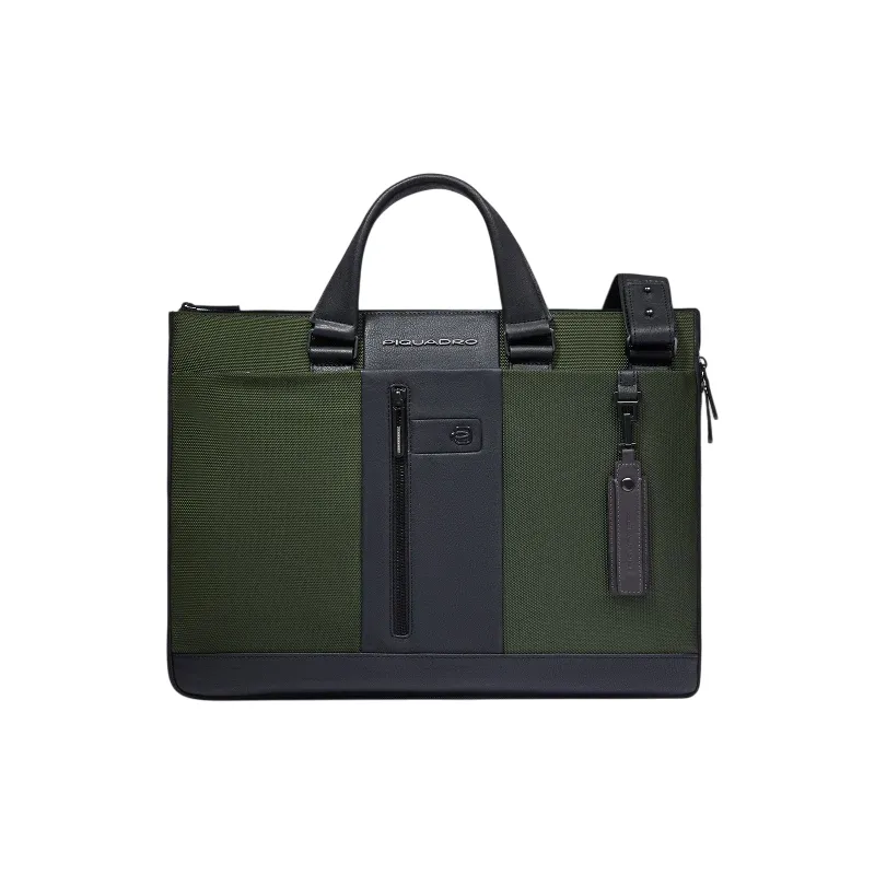 Piquadro Brief2 expandable two-handle laptop briefcase,...