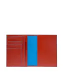 Reisepasshalter aus Leder Piquadro Blue Square, orange