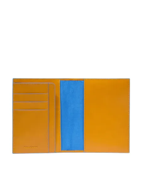 Piquadro Blue Square Passport holder, yellow