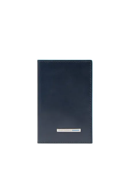 Portafogli uomo sottile con portacarte di credito Piquadro Blue Square, blu