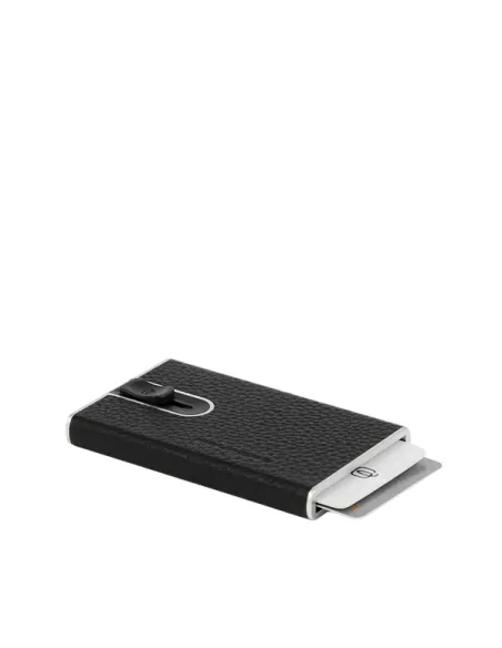 Porta carte di credito con sistema scorrevole Piquadro Modus Special, nero