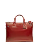 Piquadro Blue Square slim expandable briefcase, orange