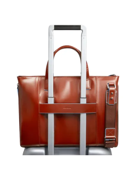 Piquadro Aktentasche 2 Griffe mit Erweiterung, orange