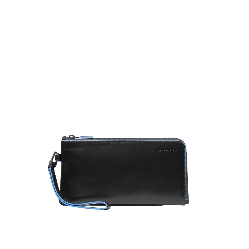 Schlanke Herren-Clutch aus Piquadro Blue Square-Leder,...