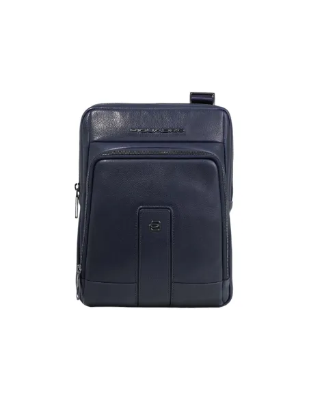 Borsello porta iPad® in pelle Piquadro Carl, blu