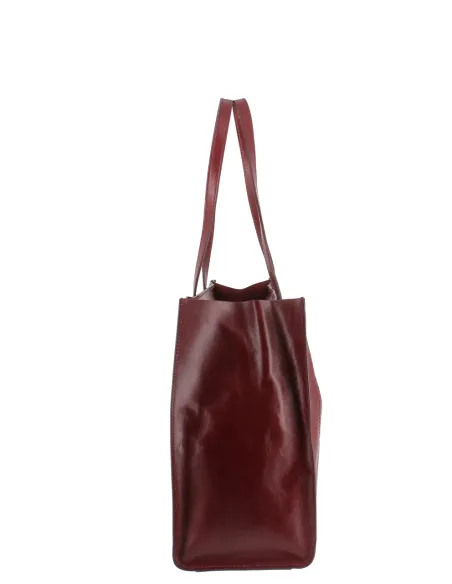 The Bridge Mirra horizontal shopping bag with zip closure, ribes