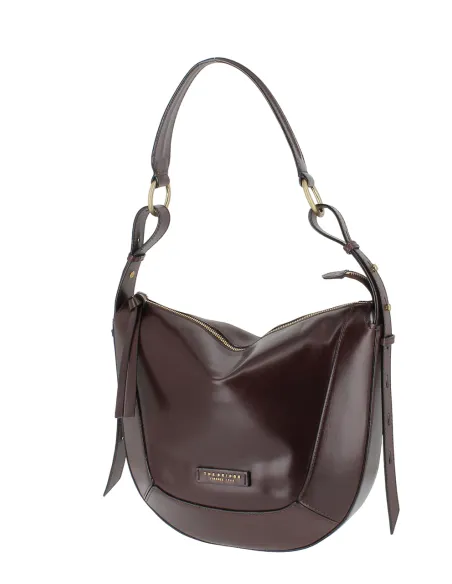 The Bridge Fedora women's shoulder bag, bordeaux