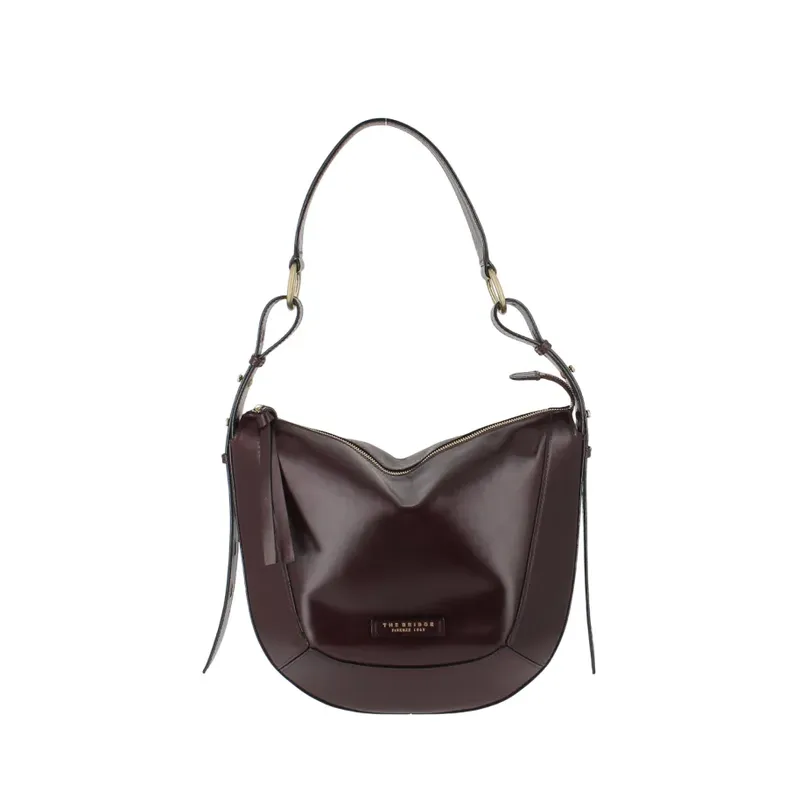 The Bridge Fedora women's shoulder bag, bordeaux