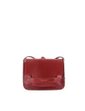 Tracolla in pelle con pattina The Bridge Lucrezia, rosso ribes