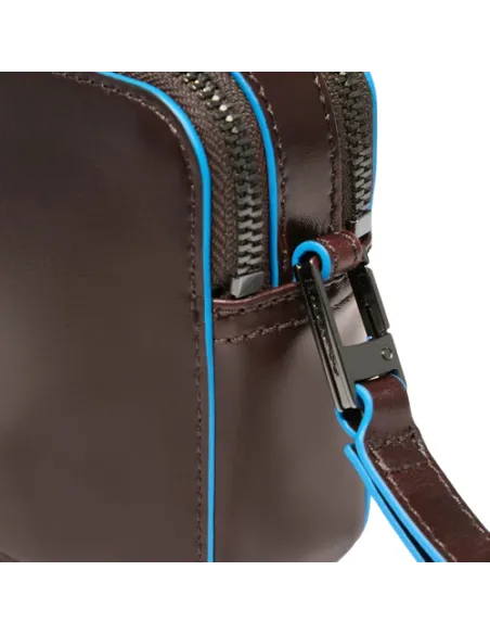 Piquadro B2 Handgelenktasche mit Fronttasche Dunkelbraun