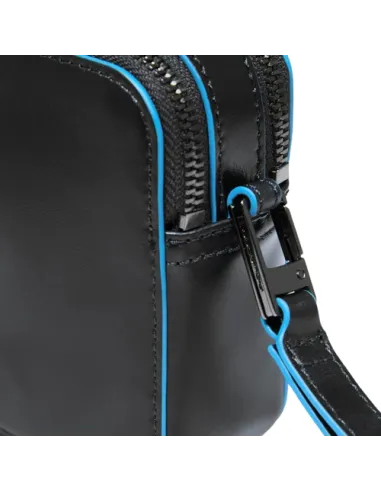 Piquadro leather pouch with two...