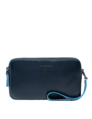 Piquadro Blue Square leather pouch...