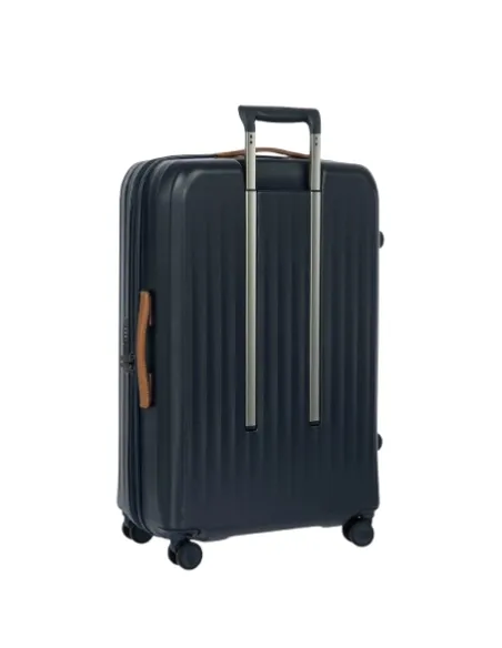 Trolley Grande ultraleggero Bric's Taormina con Espansione, TSA e Porta USB, blu