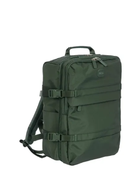 Brics Positano Soft Rucksack für Flugreisen aus recyceltem Gewebe, Emerald green
