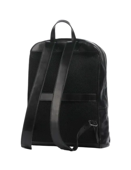 The Bridge Fabio leather laptop backpack, black