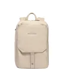 Piquadro Than mittelgroßer Computer-Rucksack aus Leder, beige